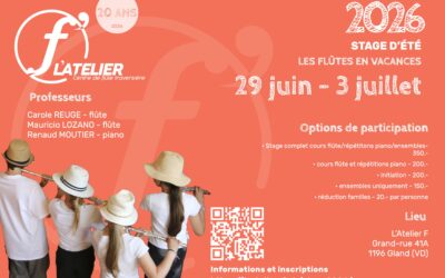 LES FLÛTES EN VACANCES